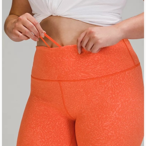 lululemon athletica Pants - Lululemon Wunder Train High-Rise Short 6" Crunch Warm Coral Size 6